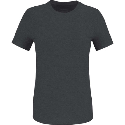 Front View of Grey WELLABLE Women's Short Sleeve Tee plain