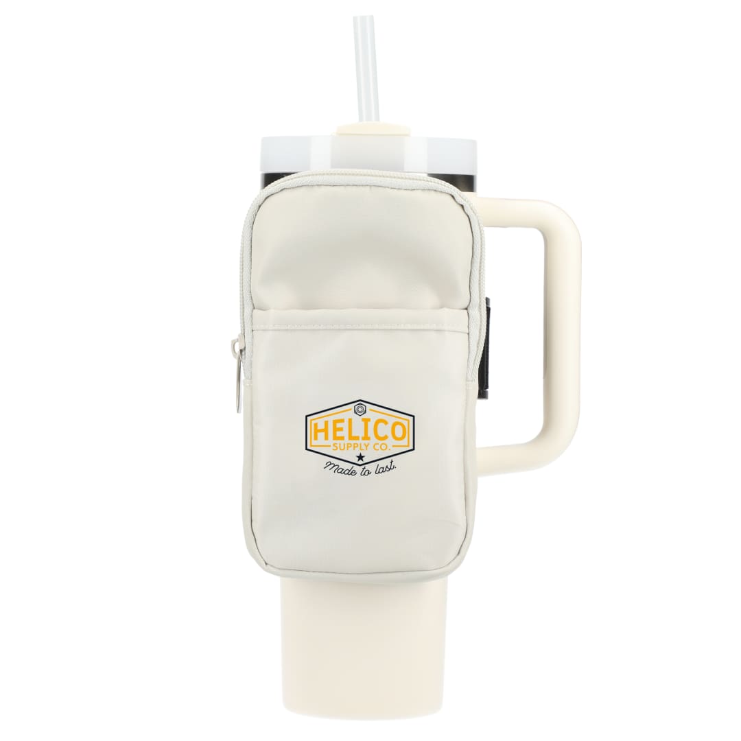Front View of Natural Bottle Buddy Deluxe Water Bottle Pouch