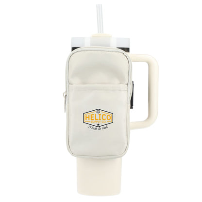 Front View of Natural Bottle Buddy Deluxe Water Bottle Pouch