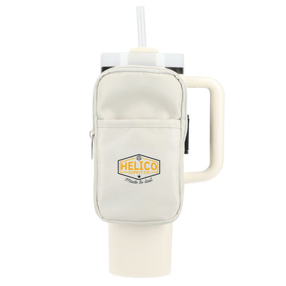 Front View of Natural Bottle Buddy Deluxe Water Bottle Pouch