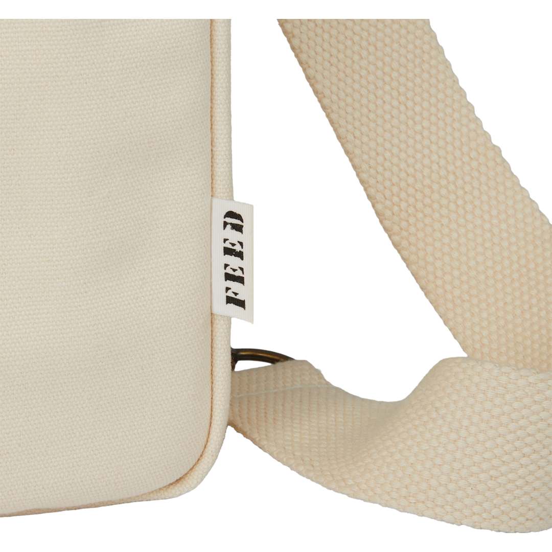 Front View of Natural Feed Organic Sling Backpack