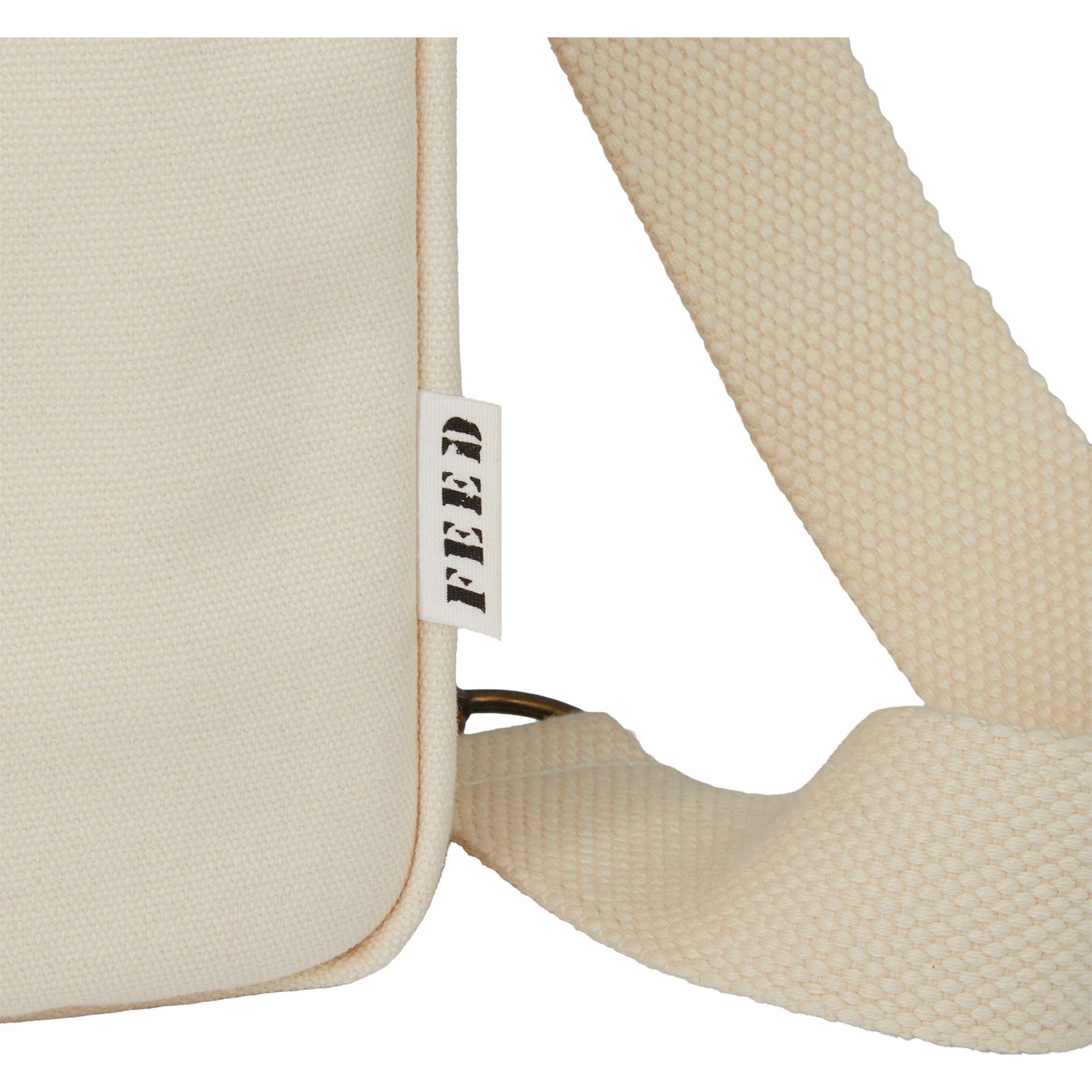 Front View of Natural Feed Organic Sling Backpack