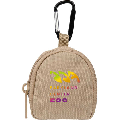 Front View of Natural Mini Backpack Bag Charm