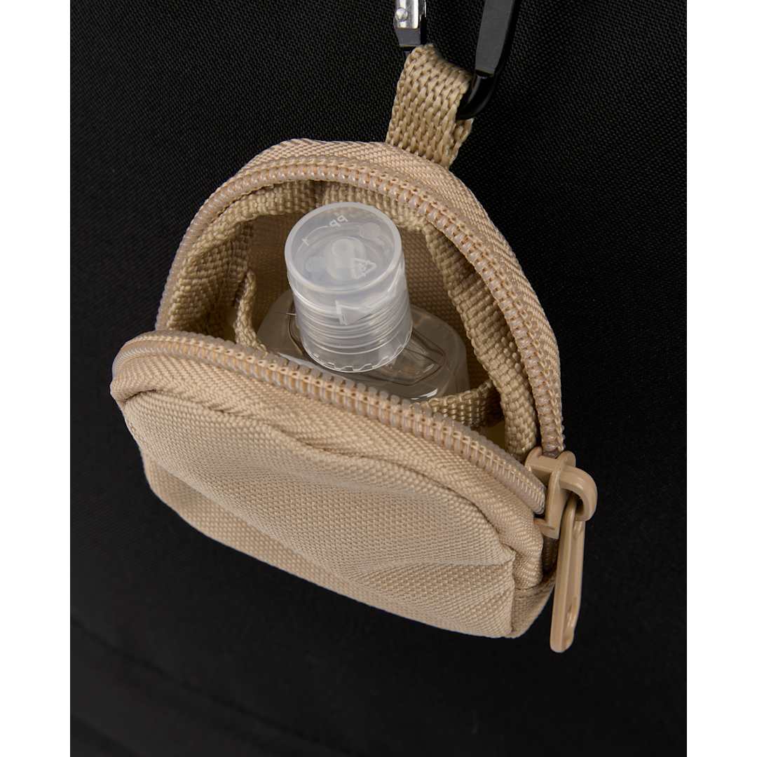 Front View of Natural Mini Backpack Bag Charm