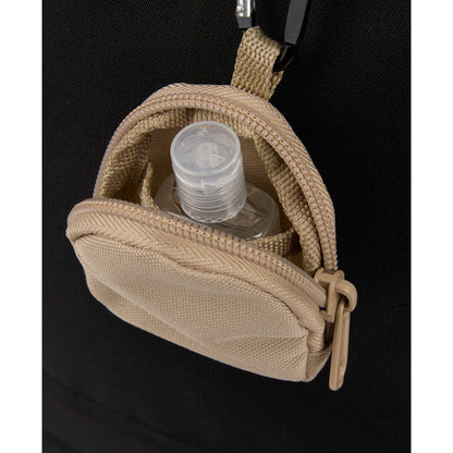 Front View of Natural Mini Backpack Bag Charm