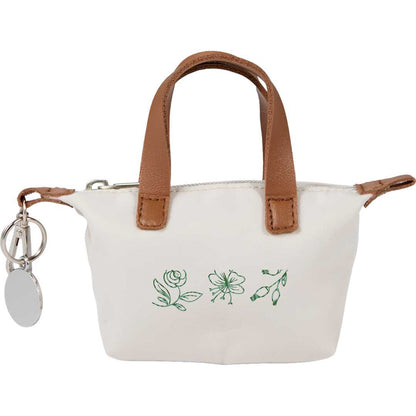 Front View of Natural Mini Fontaine Tote Charm