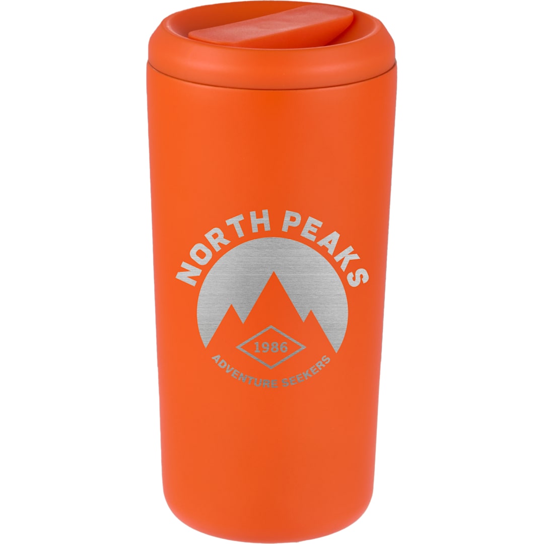 Front View of Orange Drake Eco-Friendly Vacuum Insulated  Tumbler 16oz