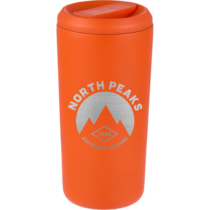 Front View of Orange Drake Eco-Friendly Vacuum Insulated  Tumbler 16oz