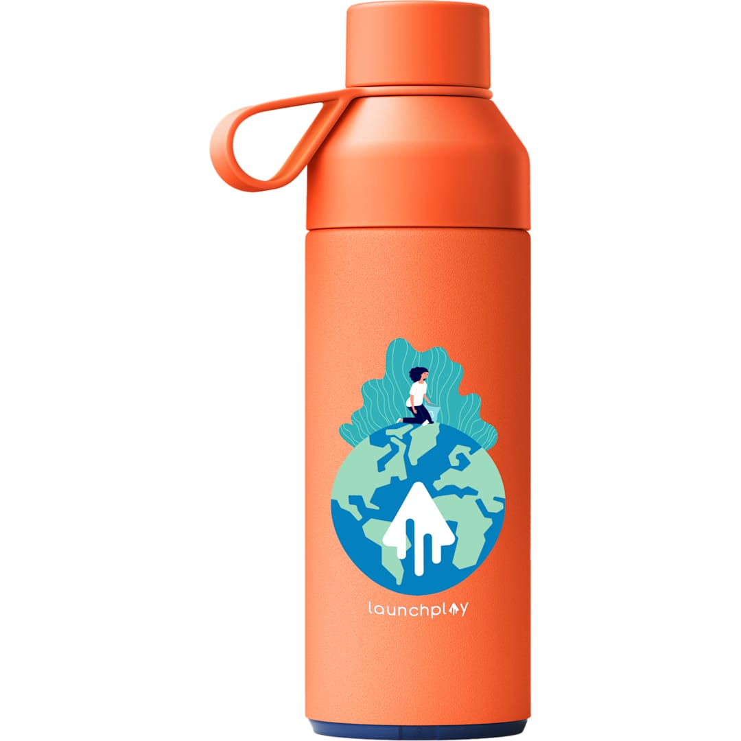 Front View of Orange Ocean Bottle Original 500ml