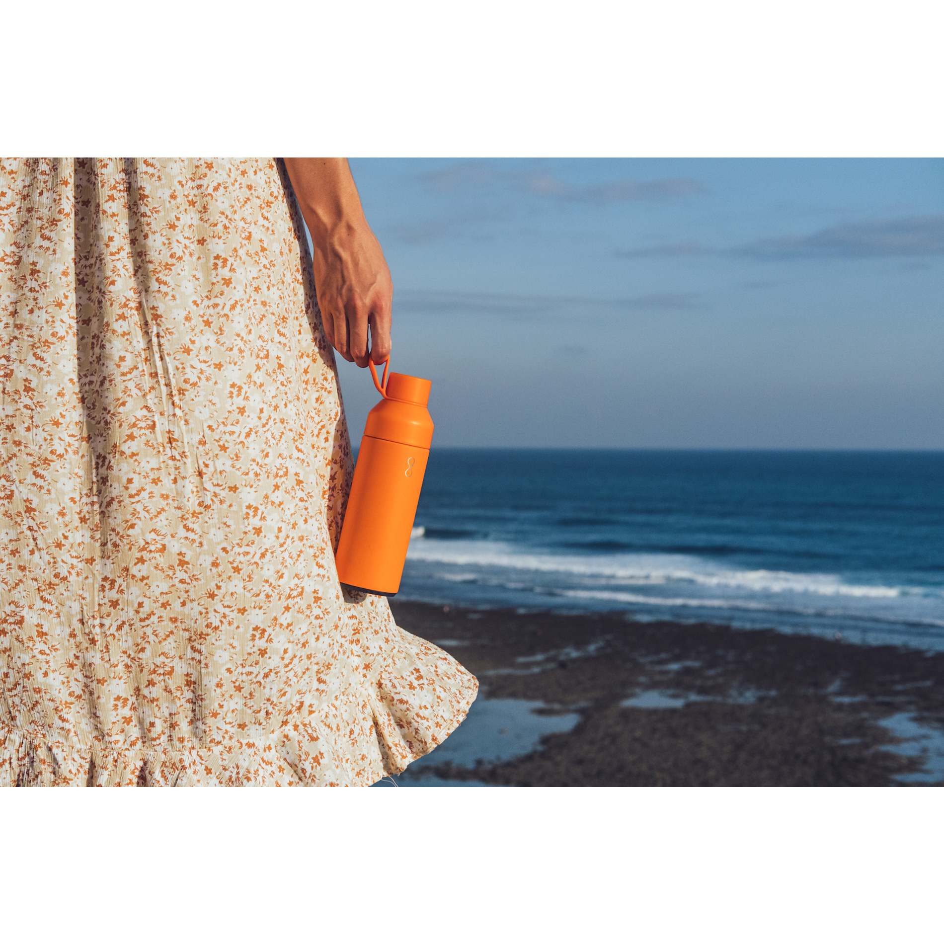 Front View of Orange Ocean Bottle Original 500ml