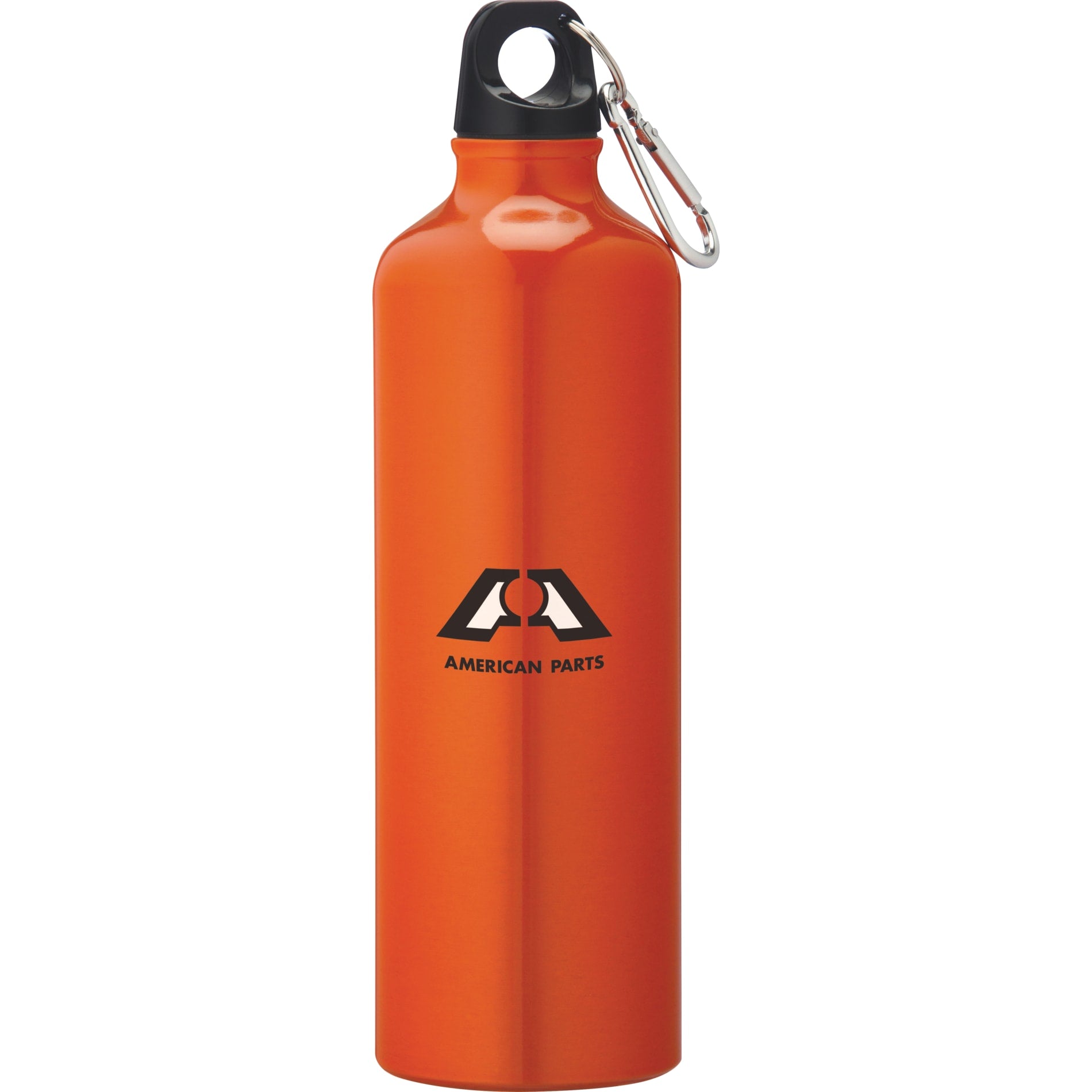 Front View of Orange Pacific 26oz Aluminum Sports Bottle