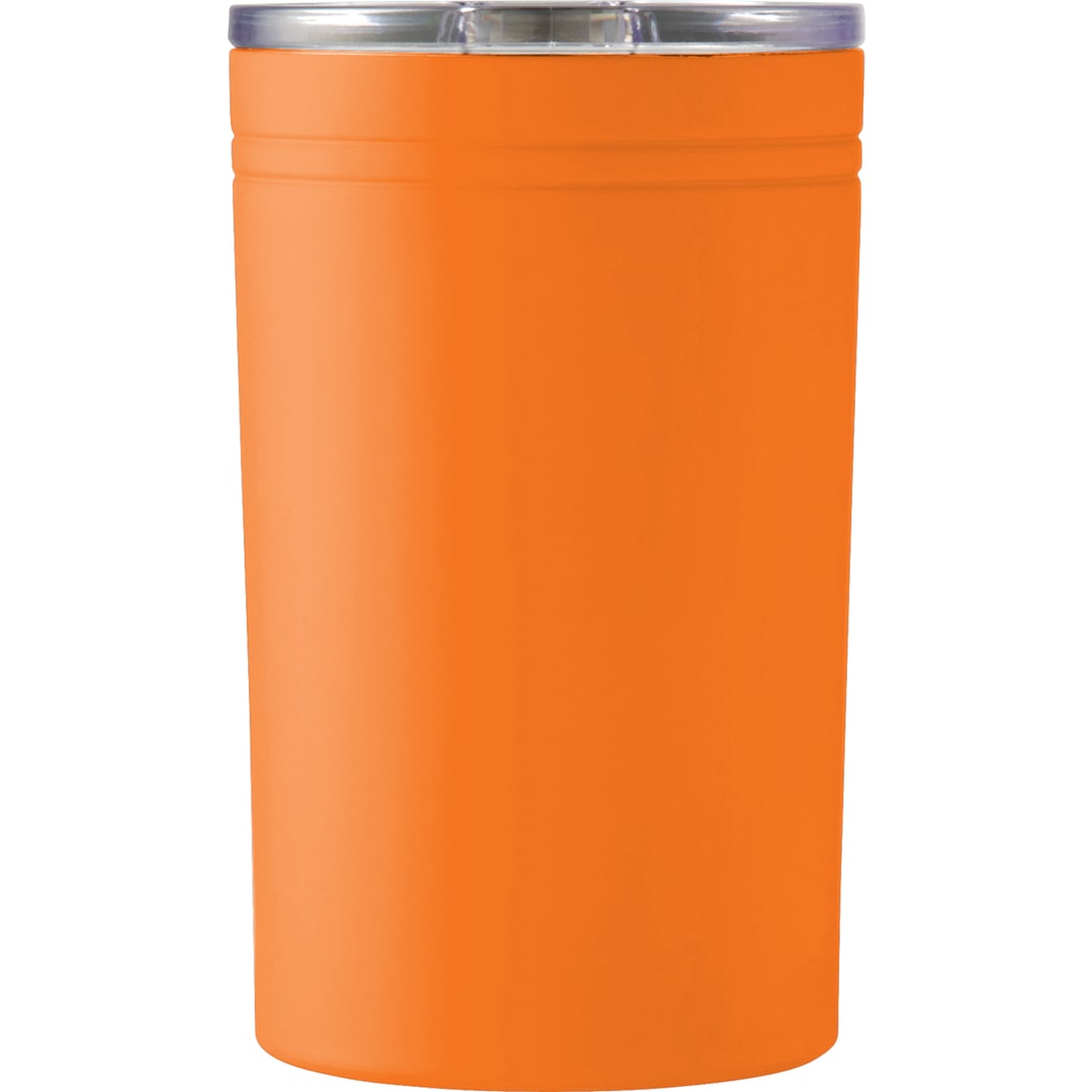 Front View of Orange Sherpa 11-oz. Vacuum Tumbler & Insulator plain