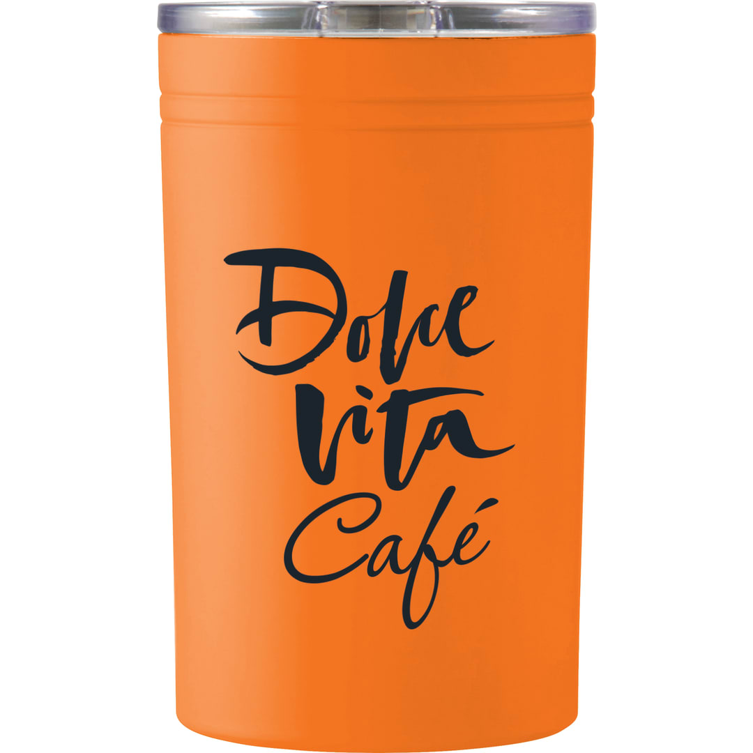 Front View of Orange Sherpa 11-oz. Vacuum Tumbler & Insulator