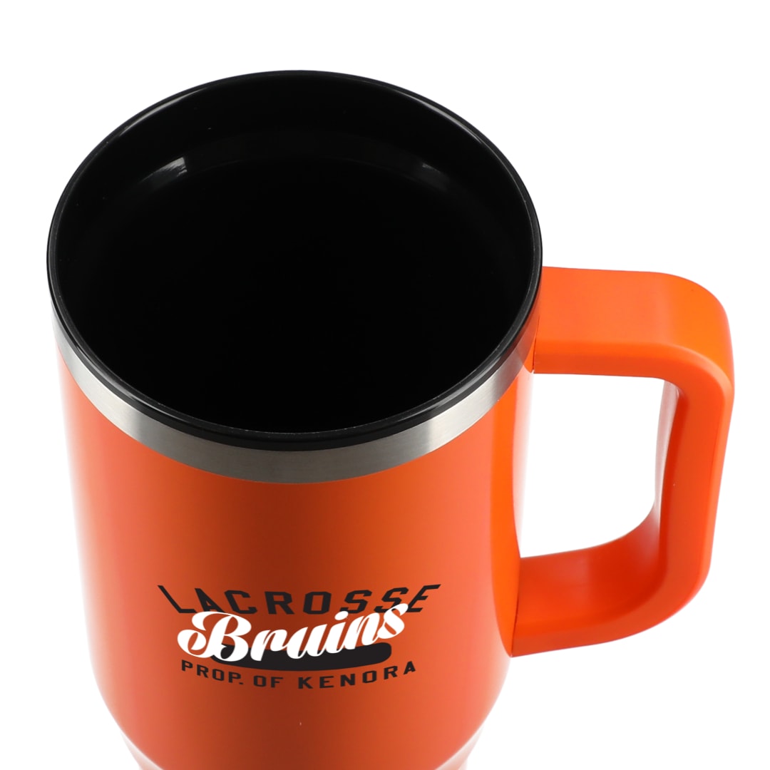 Front View of Orange Thor 40oz Straw Tumbler