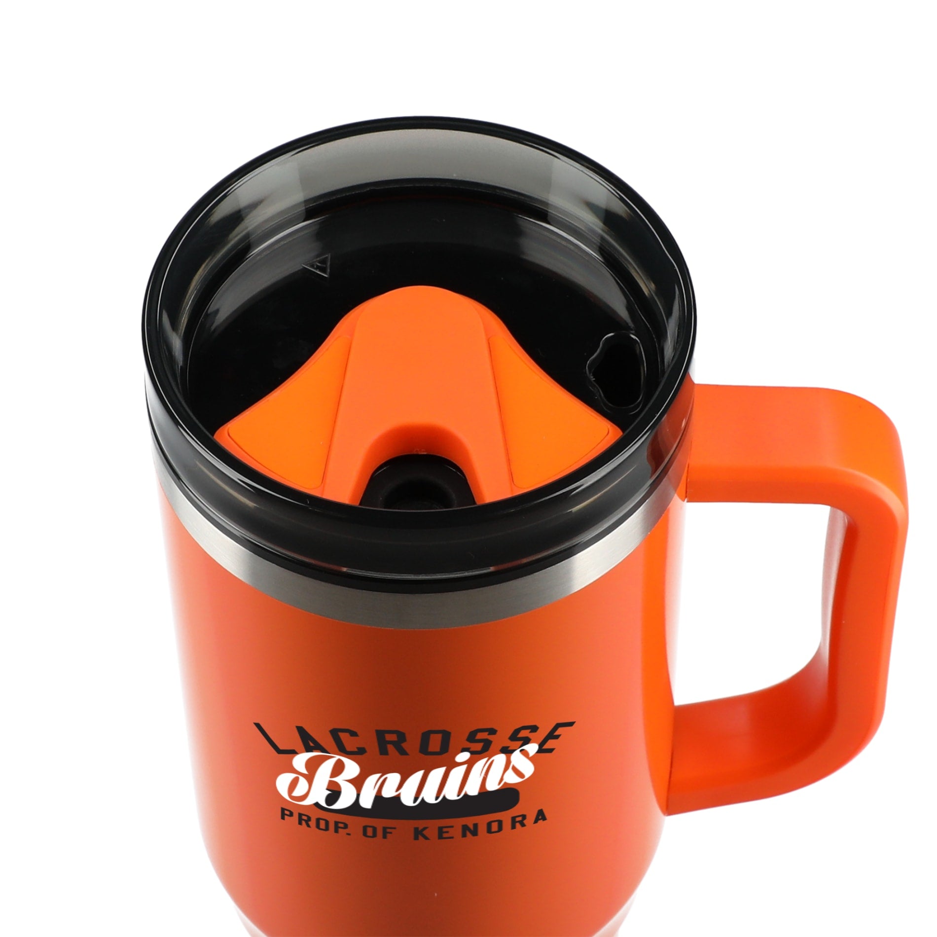 Front View of Orange Thor 40oz Straw Tumbler