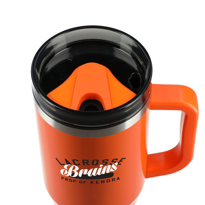 Front View of Orange Thor 40oz Straw Tumbler