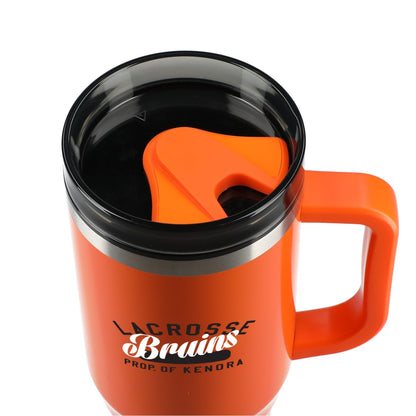 Front View of Orange Thor 40oz Straw Tumbler