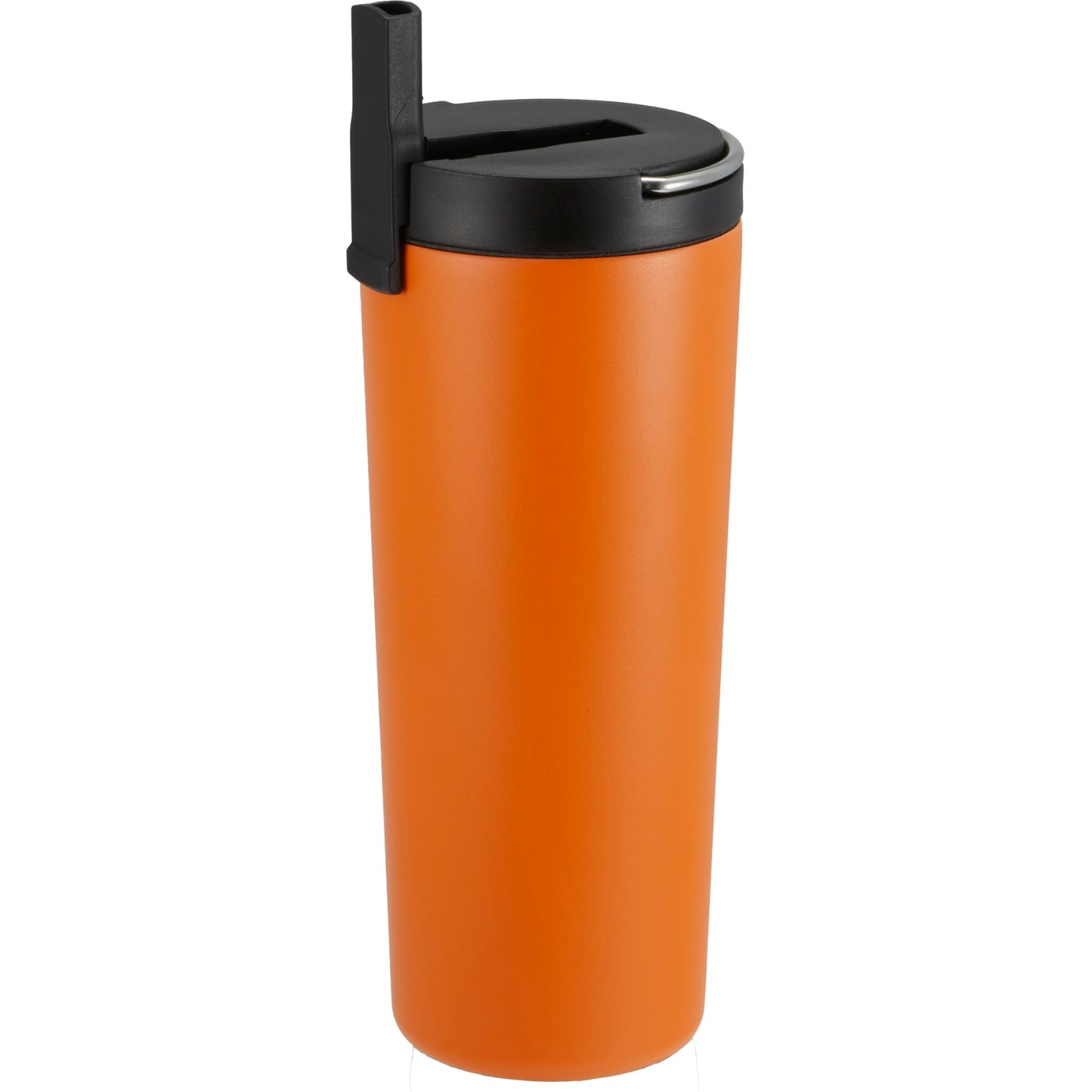 Front View of Orange Thor Copper Insulated Tumbler 24oz Flip Straw Lid plain