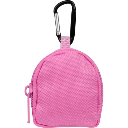 Front View of Pink Mini Backpack Bag Charm plain