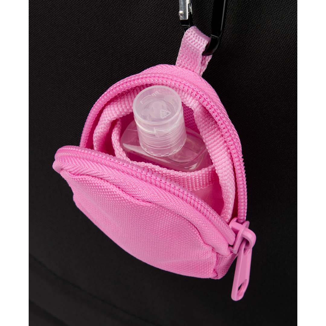 Front View of Pink Mini Backpack Bag Charm