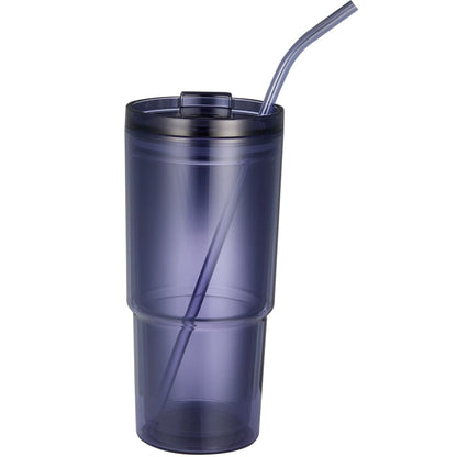 Front View of Purple Mia Recycled Acrylic Tumbler 24oz plain
