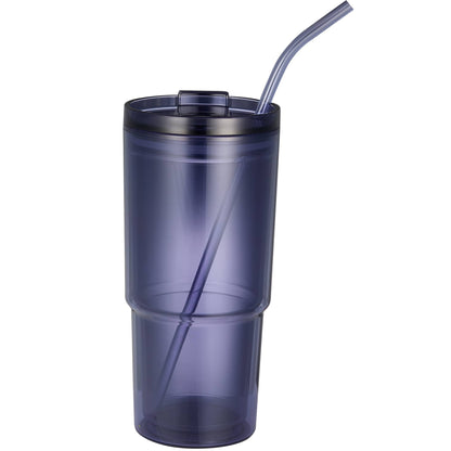 Front View of Purple Mia Recycled Acrylic Tumbler 24oz plain