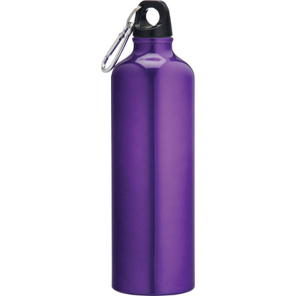 Front View of Purple Pacific 26oz Aluminum Sports Bottle plain