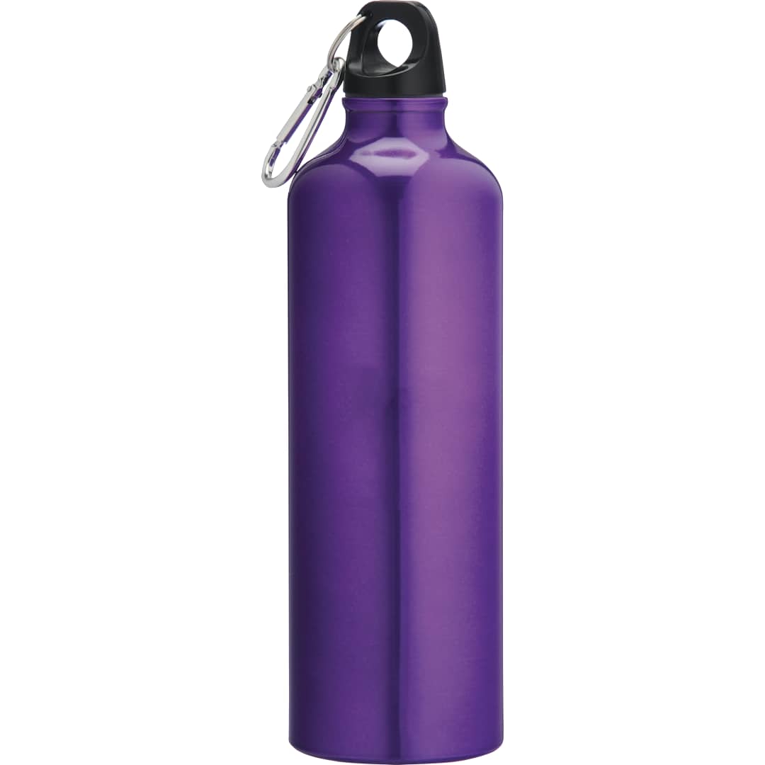 Front View of Purple Pacific 26oz Aluminum Sports Bottle plain