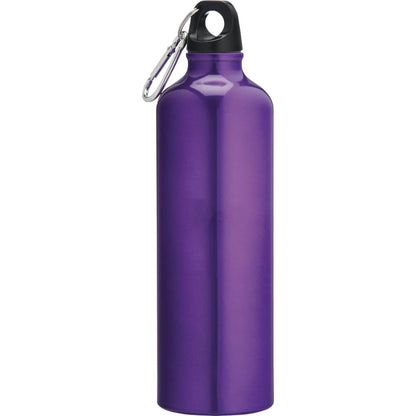 Front View of Purple Pacific 26oz Aluminum Sports Bottle plain