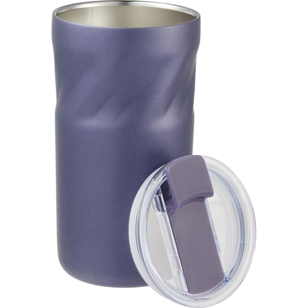 Front View of Purple Thalia 16oz Vacuum Tumbler plain