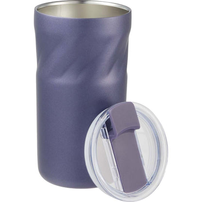 Front View of Purple Thalia 16oz Vacuum Tumbler plain