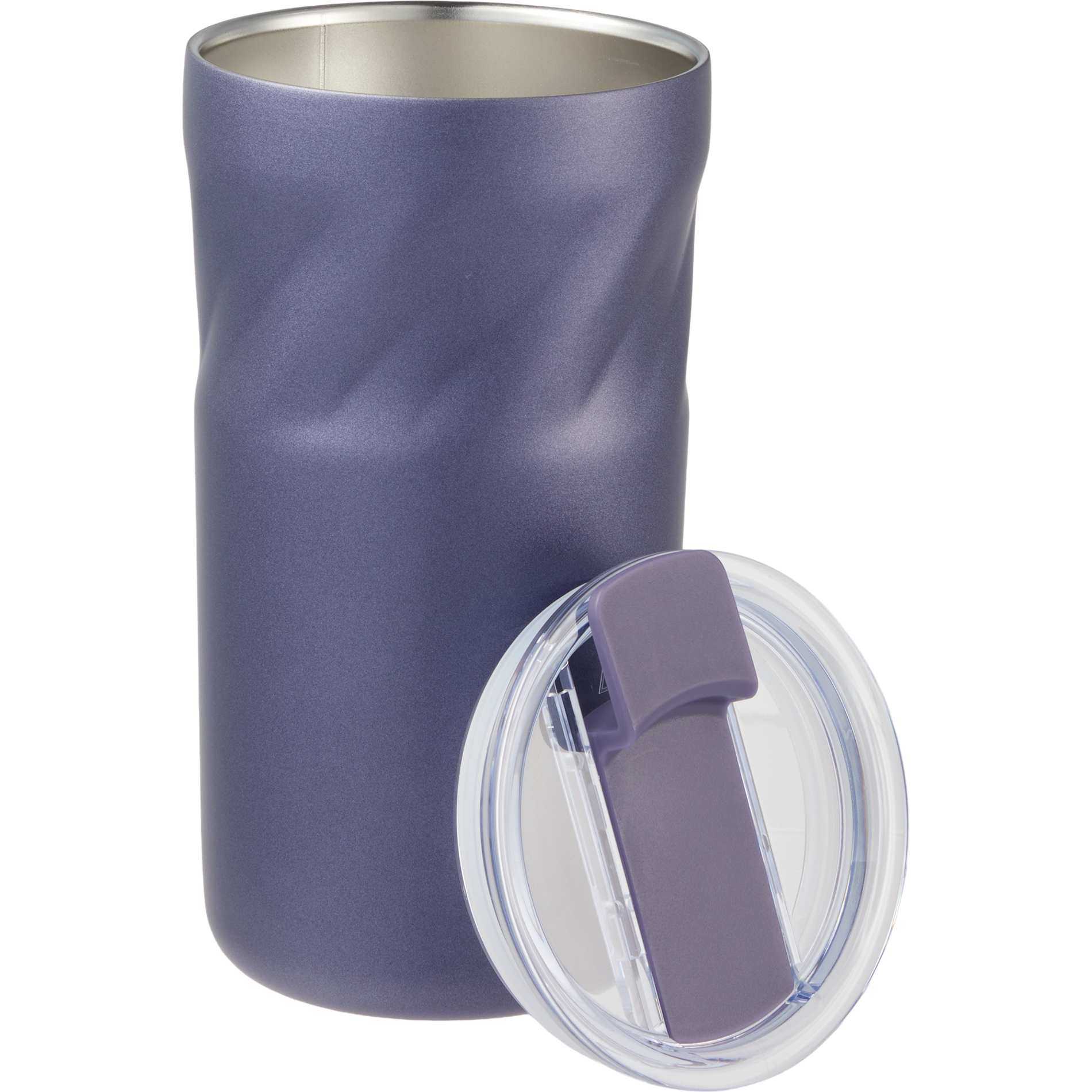 Front View of Purple Thalia 16oz Vacuum Tumbler plain