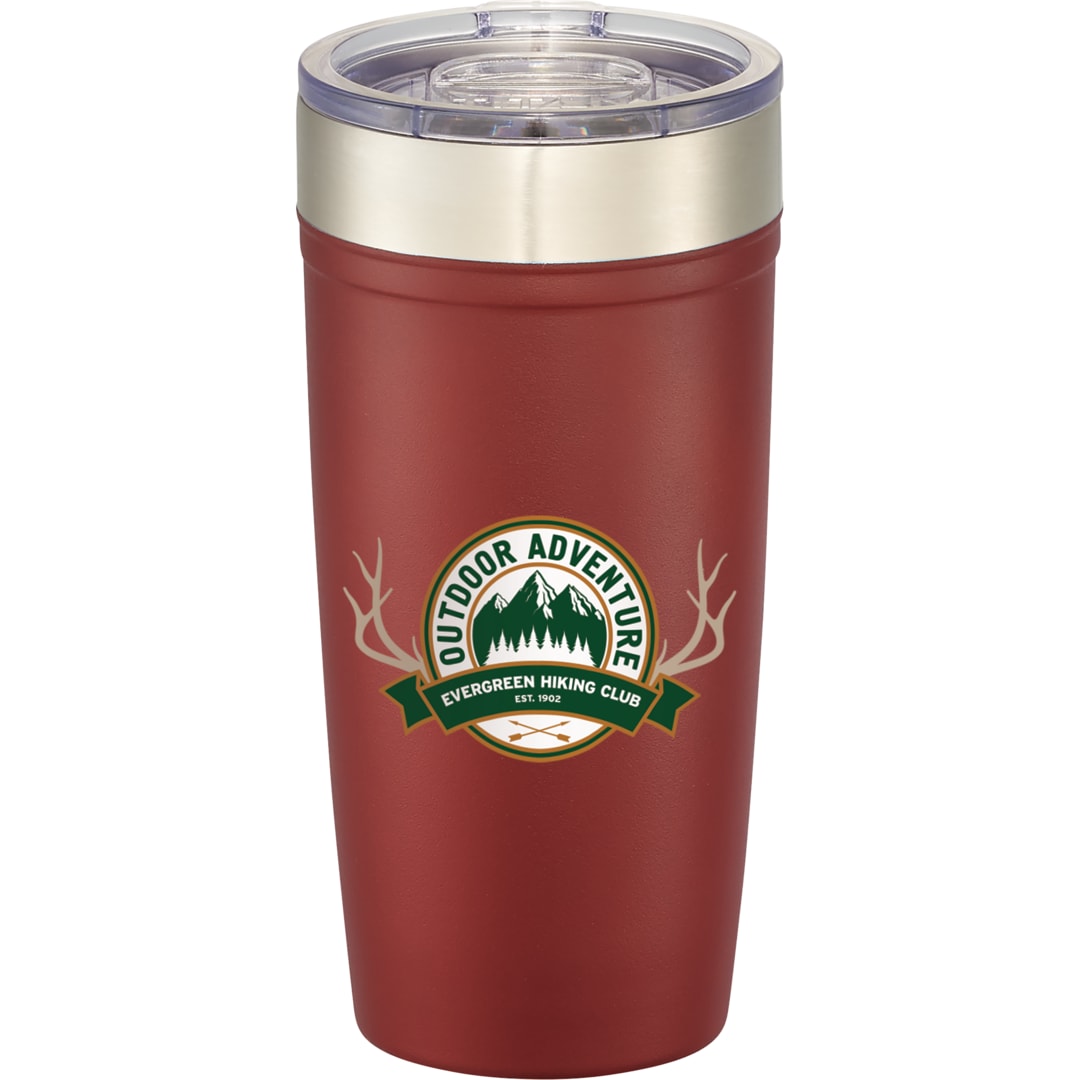 Front View of Red Arctic Zone® Titan Thermal HP® Copper Tumbler 20oz