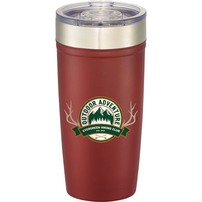 Front View of Red Arctic Zone® Titan Thermal HP® Copper Tumbler 20oz