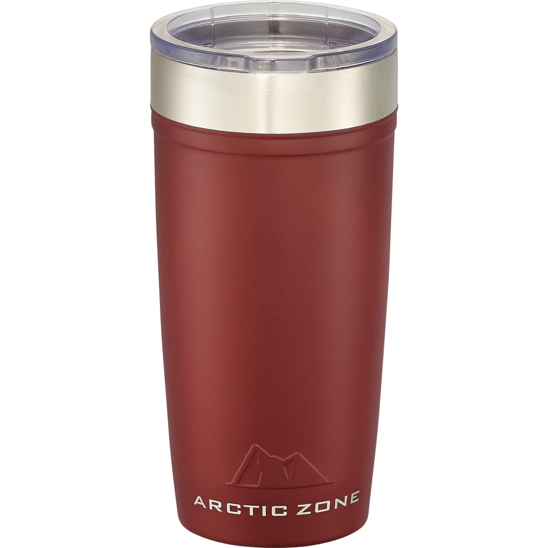 Front View of Red Arctic Zone® Titan Thermal HP® Copper Tumbler 20oz