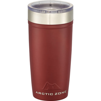 Front View of Red Arctic Zone® Titan Thermal HP® Copper Tumbler 20oz