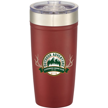 Front View of Red Arctic Zone® Titan Thermal HP® Copper Tumbler 20oz