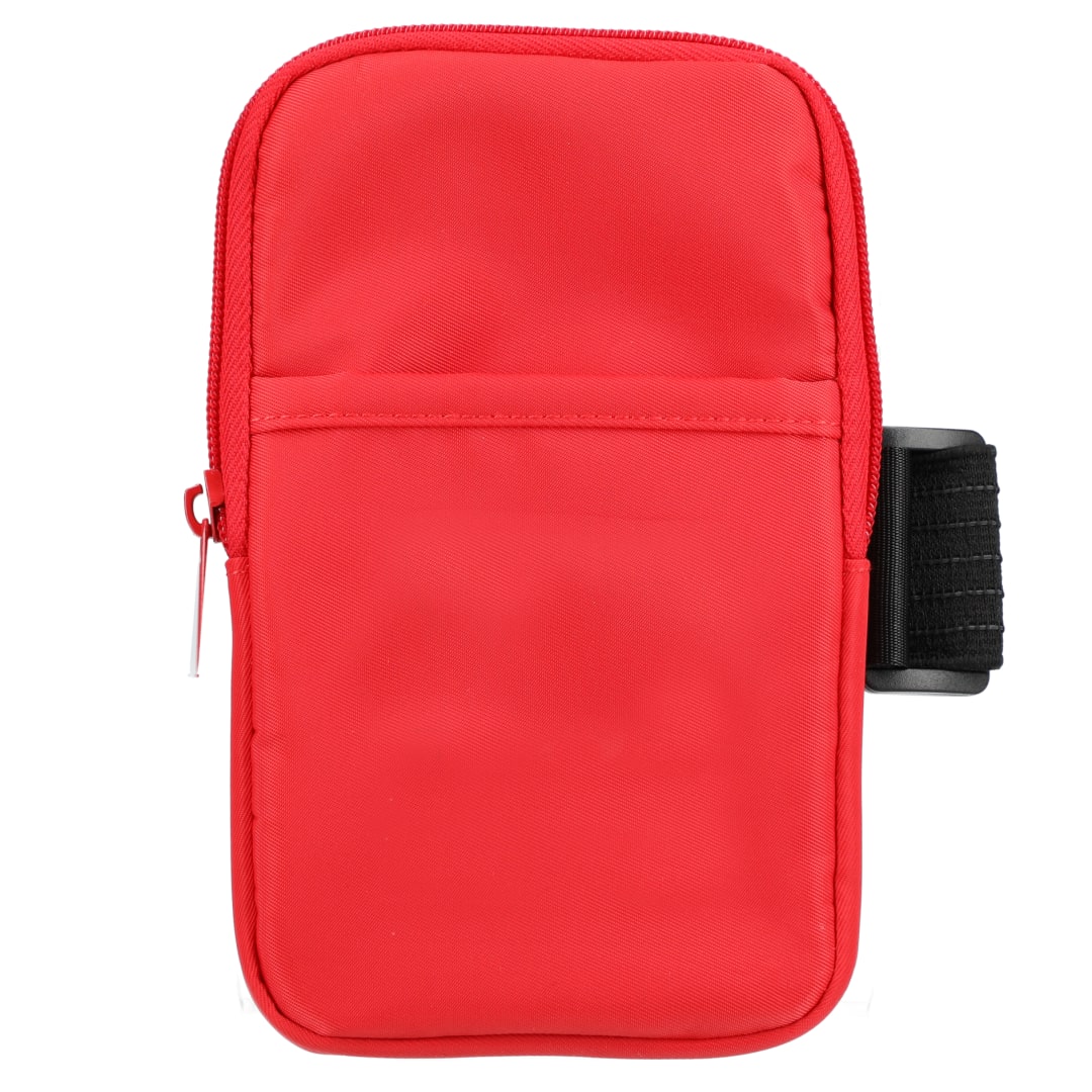 Front View of Red Bottle Buddy Water Bottle Pouch plain