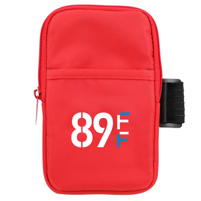 Front View of Red Bottle Buddy Water Bottle Pouch