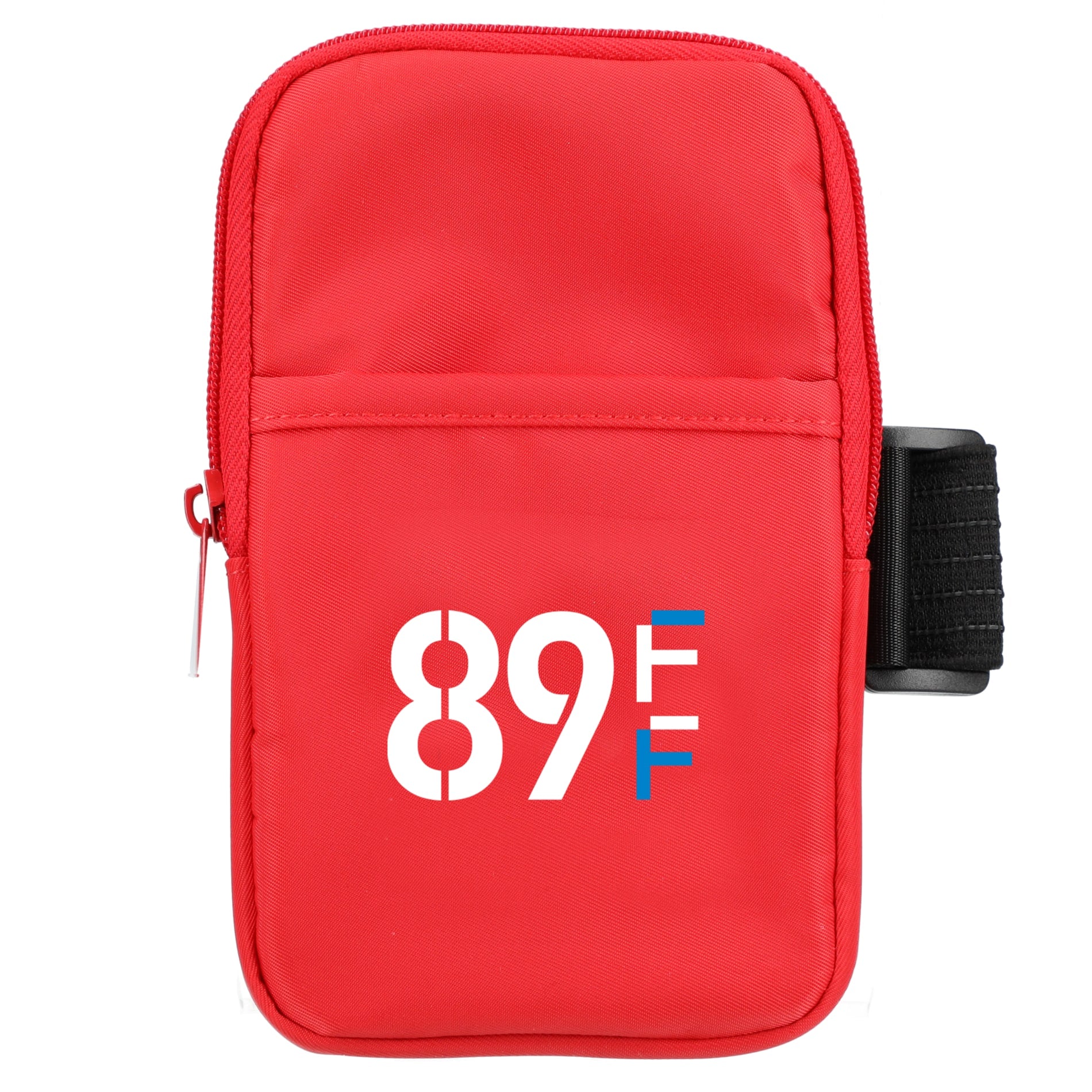 Front View of Red Bottle Buddy Water Bottle Pouch