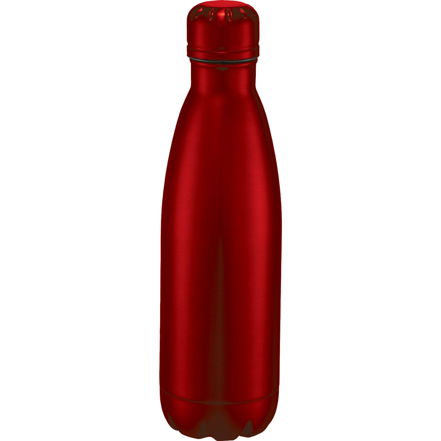 Front View of Red Copper Vacuum Insulated Bottle 17oz plain