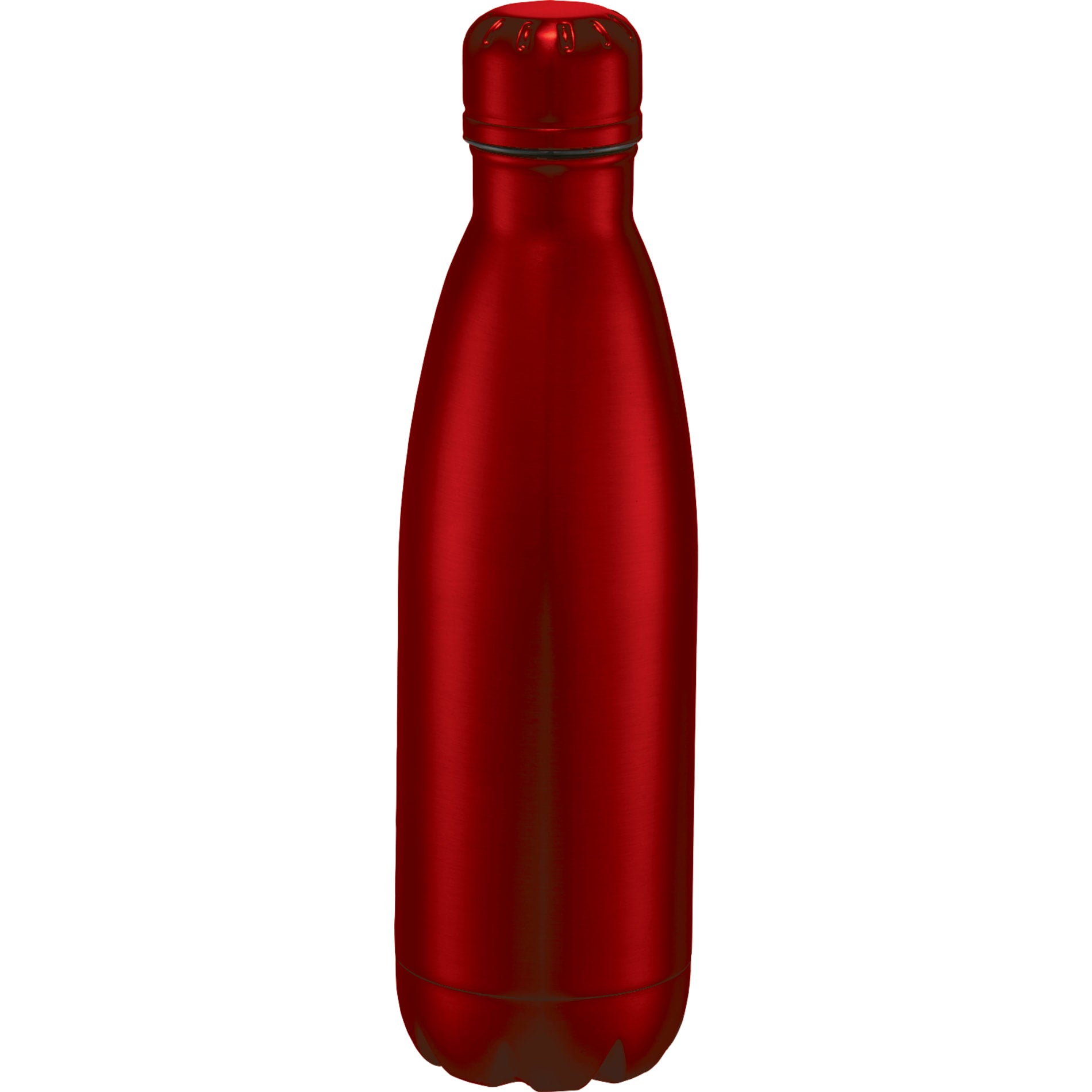 Front View of Red Copper Vacuum Insulated Bottle 17oz plain