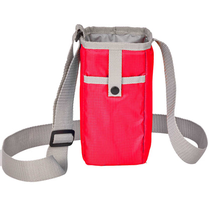 Front View of Red Insulated Bottle Sling plain