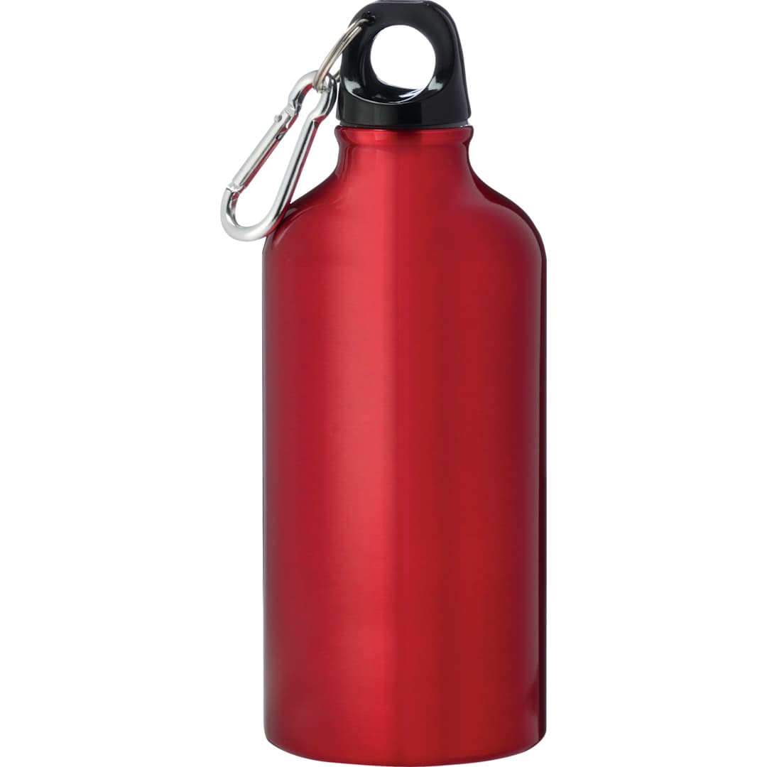 Front View of Red Li'l Shorty 17oz Aluminum Sports Bottle plain