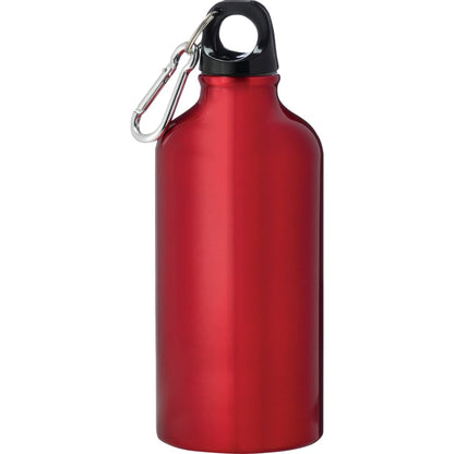 Front View of Red Li'l Shorty 17oz Aluminum Sports Bottle plain