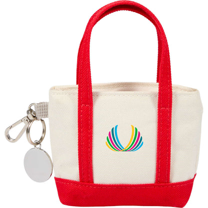 Front View of Red Mini Tote Bag Charm