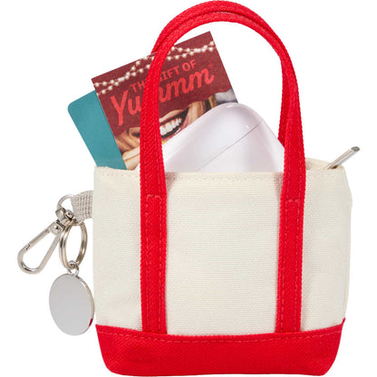Front View of Red Mini Tote Bag Charm