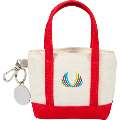 Front View of Red Mini Tote Bag Charm