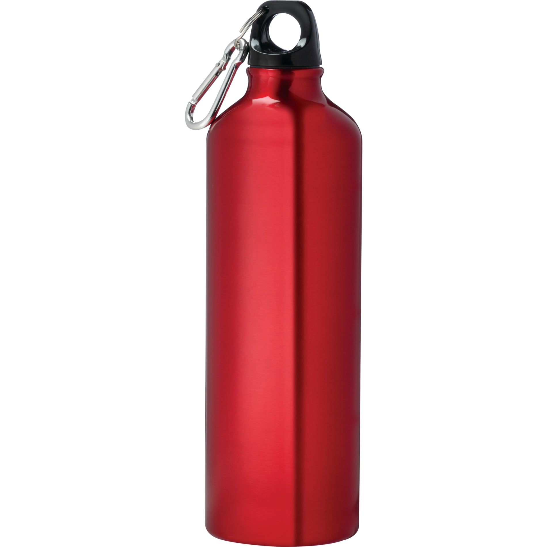Front View of Red Pacific 26oz Aluminum Sports Bottle plain
