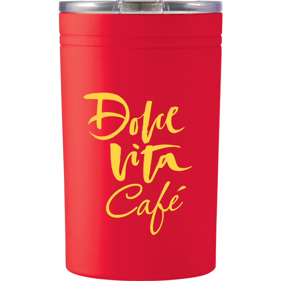 Front View of Red Sherpa 11-oz. Vacuum Tumbler & Insulator